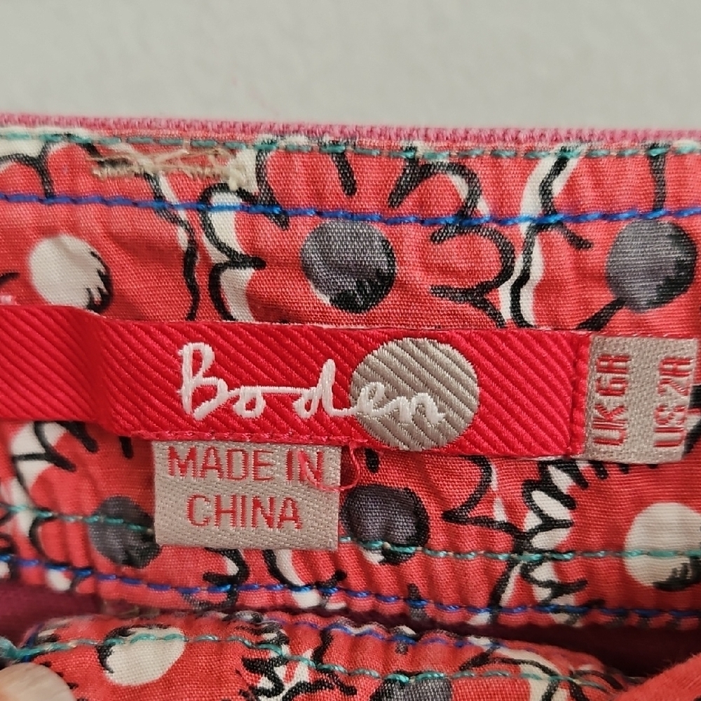Boden Women's Pink Straight Denim Skirt Size 2R - Picture 3 of 11
